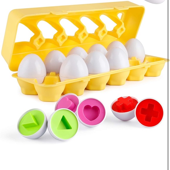 Infant/toddler flash cards & egg matching shape carton - Picture 9 of 9